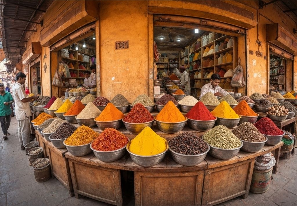 Traditional spice market